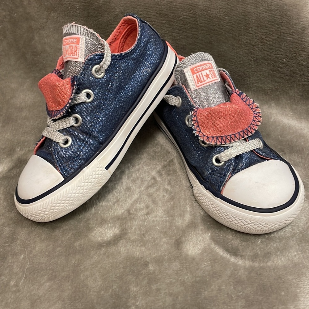 🌟CONVERSE🌟SHIMMER DOUBLE TONGUE - Picture 7 of 9